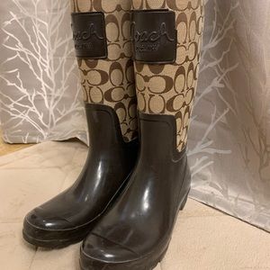 ⚜️ Coach Monogram Rain Boots